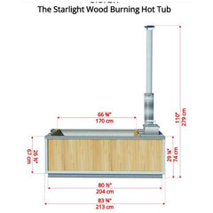 Dundalk LeisureCraft The Starlight Wood Burning Hot Tub