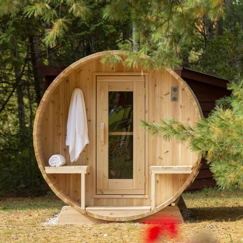 Canadian Timber 4-Person Serenity Barrel Sauna