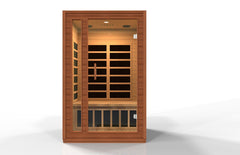 Golden Designs Ultra Low EMF 2-Person Dynamic "Avila Elite" FAR Infrared Sauna with Hemlock Wood | Model: DYN-6103-01 Elite