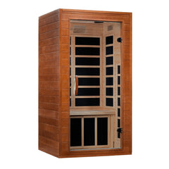 Golden Designs Ultra Low EMF 2-Person Dynamic "Avila Elite" FAR Infrared Sauna with Hemlock Wood | Model: DYN-6103-01 Elite