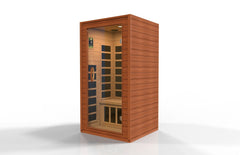 Golden Designs Low EMF 2-Person Dynamic "Avila" FAR Infrared Sauna with Hemlock Wood | Model: DYN-6103-01