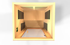 Golden Designs Low EMF 2-Person Dynamic "Avila" FAR Infrared Sauna with Hemlock Wood | Model: DYN-6103-01