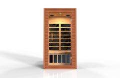 Golden Designs Low EMF 2-Person Dynamic "Avila" FAR Infrared Sauna with Hemlock Wood | Model: DYN-6103-01