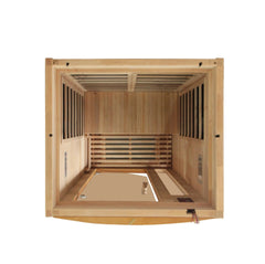 Golden Designs Ultra Low EMF 1-Person Dynamic "Barcelona Elite" FAR Infrared Sauna with Hemlock Wood | Model: DYN-6106-01 Elite