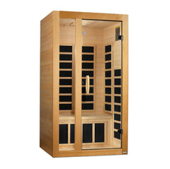 Golden Designs Low EMF 1-Person Dynamic "Gracia" Infrared Sauna with Hemlock Wood | Model: DYN-6119-01