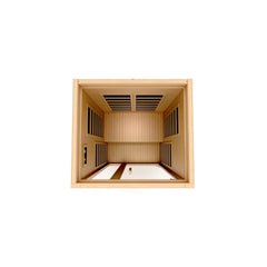 Golden Designs Low EMF 1-Person Dynamic "Gracia" Infrared Sauna with Hemlock Wood | Model: DYN-6119-01