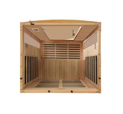 Golden Design Low EMF 2-Person Dynamic "Versailles" FAR Infrared Sauna with Hemlock Wood | Model: DYN-6202-03