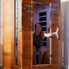 Golden Design Low EMF 2-Person Dynamic "Versailles" FAR Infrared Sauna with Hemlock Wood | Model: DYN-6202-03