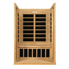 Golden Design Low EMF 2-Person Dynamic "Versailles" FAR Infrared Sauna with Hemlock Wood | Model: DYN-6202-03