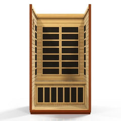 Golden Design Low EMF 2-Person Dynamic "San Marino" FAR Infrared Sauna with Hemlock Wood | Model: DYN-6206-01