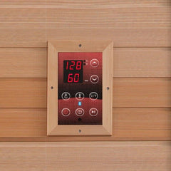 Golden Designs Ultra Low EMF 2-Person Dynamic "Venice Elite" FAR Infrared Sauna with Hemlock Wood | Model: DYN-6210-01 Elite