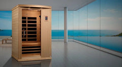 Golden Designs Ultra Low EMF 2-Person Dynamic "Venice Elite" FAR Infrared Sauna with Hemlock Wood | Model: DYN-6210-01 Elite