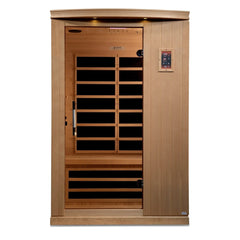 Golden Designs Ultra Low EMF 2-Person Dynamic "Venice Elite" FAR Infrared Sauna with Hemlock Wood | Model: DYN-6210-01 Elite