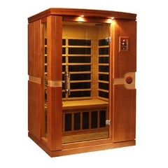 Golden Designs Low EMF 2-Person Dynamic "Venice" Infrared Sauna with Hemlock Wood | Model: DYN-6210-01