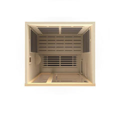 Golden Designs Ultra Low EMF 2-Person Dynamic "Llumeneres" FAR Infrared Sauna with Hemlock Wood | Model: DYN-6215-02