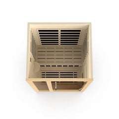 Golden Designs Ultra Low EMF 2-Person Dynamic "Llumeneres" FAR Infrared Sauna with Hemlock Wood | Model: DYN-6215-02