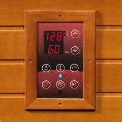 Golden Designs Ultra Low EMF 2-Person Dynamic "Llumeneres" FAR Infrared Sauna with Hemlock Wood | Model: DYN-6215-02