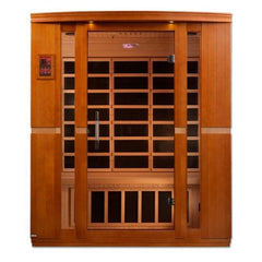 Golden Design Low EMF 3-Person Dynamic "Bellagio" Infrared Sauna with Hemlock Wood | Model: DYN-6306-02