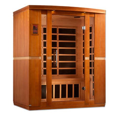 Golden Design Low EMF 3-Person Dynamic "Bellagio" Infrared Sauna with Hemlock Wood | Model: DYN-6306-02