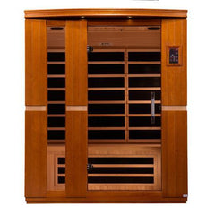 Golden Design Low EMF 3-Person Dynamic "Lugano" FAR Infrared Sauna with Hemlock Wood | Model: DYN-6336-02