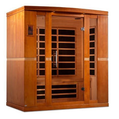 Golden Design Low EMF 4-Person Dynamic "Bergamo" Infrared Sauna with Hemlock Wood | Model: DYN-6440-01