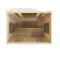 Golden Design Low EMF 4-Person Dynamic "Bergamo" Infrared Sauna with Hemlock Wood | Model: DYN-6440-01