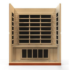 Golden Design Low EMF 4-Person Dynamic "Bergamo" Infrared Sauna with Hemlock Wood | Model: DYN-6440-01