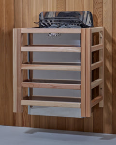 Golden Designs 3-Person "Forssa" Traditional Sauna - corner unit with Hemlock | GDI-7203-01