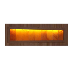 Golden Designs Near Zero EMF 4-Person Full Spectrum PureTech™ Infrared Sauna with Himalayan Salt Bar | Model: GDI-8040-03