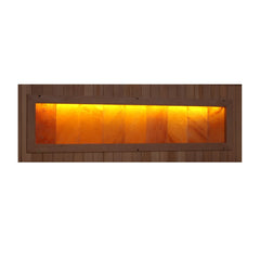 Golden Designs Near Zero EMF 6-Person Full Spectrum PureTech™ Infrared Sauna with Himalayan Salt Bar | Model: GDI-8260-01