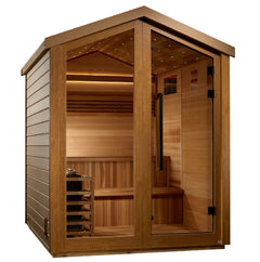 Golden Designs Kaarina 6-Person Outdoor Traditional Sauna  w/ Canadian Red Cedar | GDI-8506-01