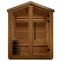 Golden Designs Kaarina 6-Person Outdoor Traditional Sauna  w/ Canadian Red Cedar | GDI-8506-01