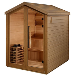 Golden Designs Kaarina 6-Person Outdoor Traditional Sauna  w/ Canadian Red Cedar | GDI-8506-01