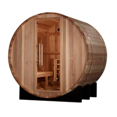 Golden Designs "St. Moritz" 2-Person Barrel Traditional Outdoor Steam Sauna -  Pacific Cedar