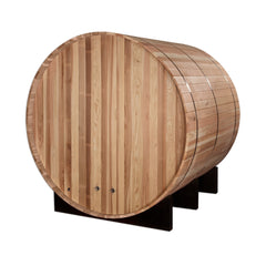 Golden Designs "Arosa" 4-Person Outdoor Barrel Traditional Sauna - Pacific Cedar