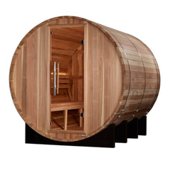 Golden Designs "Klosters" 6-Person Outdoor Barrel Traditional Steam Sauna -  Pacific Cedar