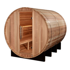 Golden Designs "Klosters" 6-Person Outdoor Barrel Traditional Steam Sauna -  Pacific Cedar