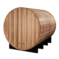 Golden Designs "Klosters" 6-Person Outdoor Barrel Traditional Steam Sauna -  Pacific Cedar