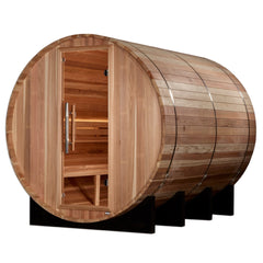 Golden Designs "Klosters" 6-Person Outdoor Barrel Traditional Steam Sauna -  Pacific Cedar