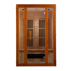 Golden Designs "Aspen" Low EMF 2-Person Maxxus FAR Infrared Sauna with Hemlock Wood | Model: MX-J206-02S