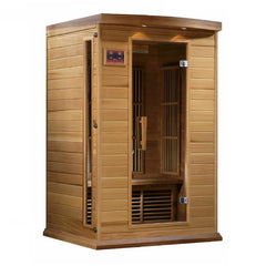 Golden Design Maxxus "Toulouse" Low EMF FAR Infrared Sauna 2-Person w/ Hemlock Wood | Model: MX-K206-01