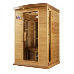 Golden Design Maxxus "Toulouse" Low EMF FAR Infrared Sauna 2-Person w/ Hemlock Wood | Model: MX-K206-01