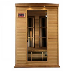 Golden Design Maxxus "Toulouse" Low EMF FAR Infrared Sauna 2-Person w/ Hemlock Wood | Model: MX-K206-01