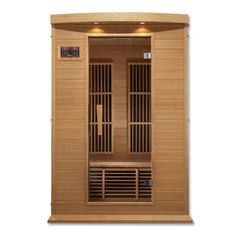 Golden Design Maxxus "Toulouse" Low EMF FAR Infrared Sauna 2-Person w/ Hemlock Wood | Model: MX-K206-01