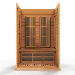 Golden Design Maxxus "Toulouse" Low EMF FAR Infrared Sauna 2-Person w/ Hemlock Wood | Model: MX-K206-01