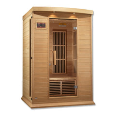 Golden Design Maxxus "Toulouse" Low EMF FAR Infrared Sauna 2-Person w/ Hemlock Wood | Model: MX-K206-01