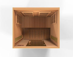 Golden Design Maxxus "Toulouse" Low EMF FAR Infrared Sauna 2-Person w/ Hemlock Wood | Model: MX-K206-01