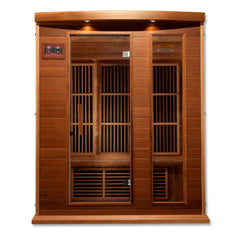 Golden Design Low EMF 3-Person Maxxus FAR Infrared Sauna with Red Cedar Wood | Model: MX-K306-01 CED