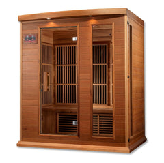 Golden Design Low EMF 3-Person Maxxus FAR Infrared Sauna with Red Cedar Wood | Model: MX-K306-01 CED