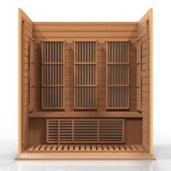 Golden Designs Near Zero EMF 3-Person Maxxus FAR Infrared Sauna with Red Cedar Wood | Model: MX-K306-01-ZF CED